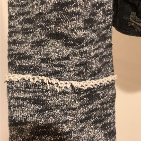 Free People Denim/Sweatshirt Combo Jacket S - Picture 4 of 12